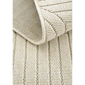 Cool Halı Hasır 623 Krem İnce Halı Kilim Mutfak Halısı Kesme Halı Oturma Odası Halısı Yazlık Halı