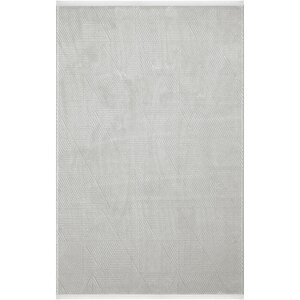 Safir 8606 Gri Halı Yolluk Salon Halısı Kesme Antre Koridor Halısı Yatak odası halısı 160x300 cm