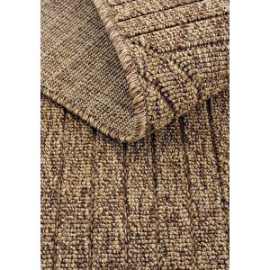 Cool Halı Hasır 623 Kahve İnce Halı Kilim Mutfak Halısı Kesme Halı Oturma Odası Halısı Yazlık Halı