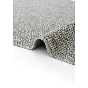 Cool Halı Milano 664 Gri Hasır Dokulu Kilim Salon Mutfak Koridor Kesme Yolluk Dokuma Makine Halısı