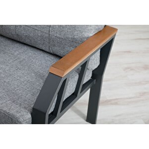 Nergi̇z 3 1 1 Masa Bahçe Balkon Mutfak Mobi̇lyalari Kayrak Gri̇