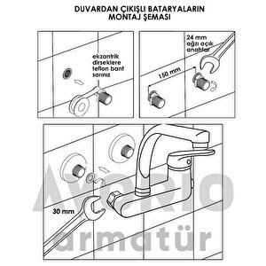Europa Beyaz Aplik Mutfak Bataryası