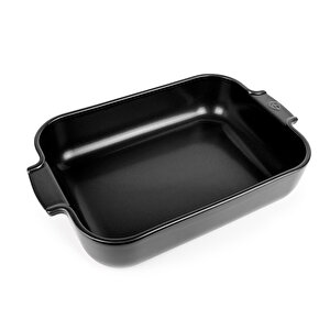 Appolia Dikdörtgen Fırın Kabı Satin Siyah 36 Cm