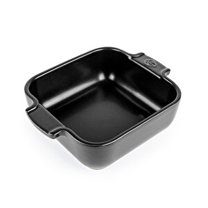 Appolia Kare Fırın Kabı Satin Siyah 18 Cm