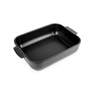 Appolia Dikdörtgen Fırın Kabı Satin Siyah 25 Cm