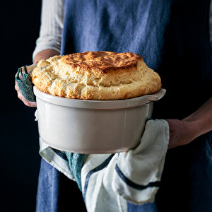 Appolia Sufle Kabı Ekru 22 Cm