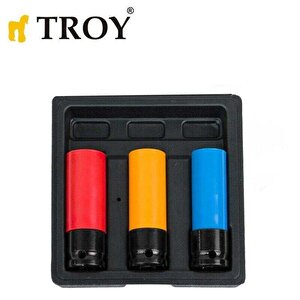 Troy  Tekerlek Somunu Seti, 1/2" 3 Parça