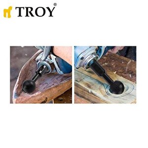 Troy 25080 Avuç Taşlama İçin Küresel Ahşap Zımpara, Öğütme Ucu, M14-20