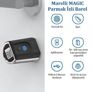 Parmak İzli Ve Cep Telefonuyla Açılabilen Kilit