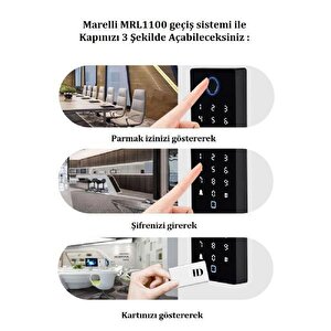 Mrl1100 Su Geçi̇rmez - Parmak İzli̇ Geçiş (giriş) Sistemi (ünitesi)