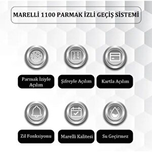 Marelli Mrl1100 Su Geçi̇rmez - Parmak İzli̇ Geçiş (giriş) Sistemi (ünitesi)