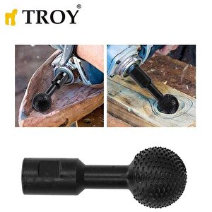 Troy 25082 Avuç Taşlama İçin Küresel Ahşap Zımpara, Öğütme Ucu, M14-40