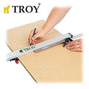 Troy Kıskaçlı Alüminyum Testere Kılavuzu, 91cm