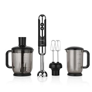 A447-12 Mia Mega Siyah/krom Blender Set