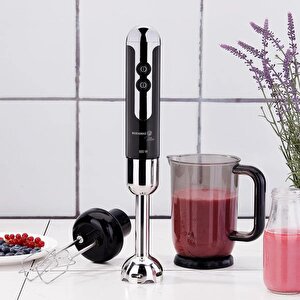 Korkmaz A447-12 Mia Mega Siyah/krom Blender Set