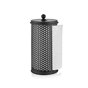 Metal Dik Havluluk - Kağıt Havluluk 30cm.siyah