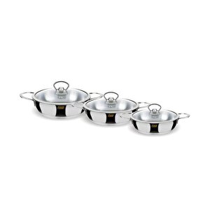 Fms İnci 6 Parça Çelik Omlet Set Metal 5007