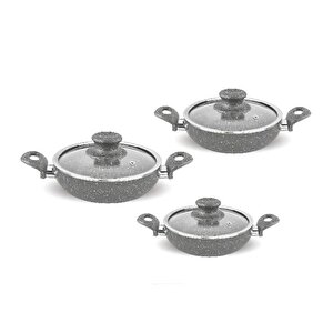 Fms G5001 6 Parça Granit Omlet Set Gri