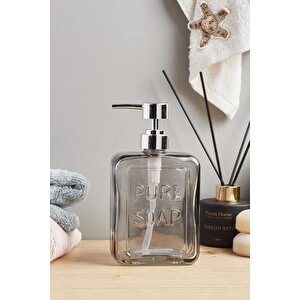 Pure Soap Cam Sıvı Sabunluk Gri 15742