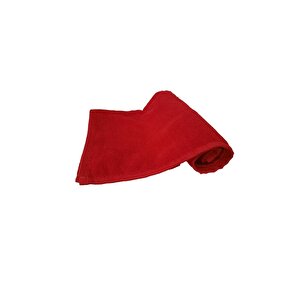 6lı Paket Boya Tutmayan Mikrofiber El Yüz Spor Kuaför Havlusu 50x90 Cm Kırmızı