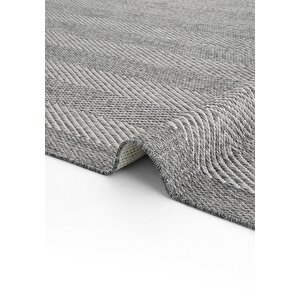 Cool Halı Grande 02 Gri Halı Antre Hol Halı Çerçeve Desenli Halı Kilim Kaymaz Tabanlı Mutfak Kilimi