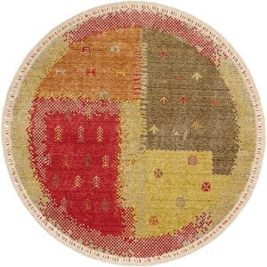 Galata 07 Bej Salon Halısı Bohem İskandinav Bambu Halı El Dokuma Yuvarlak antre halısı 160x160 cm
