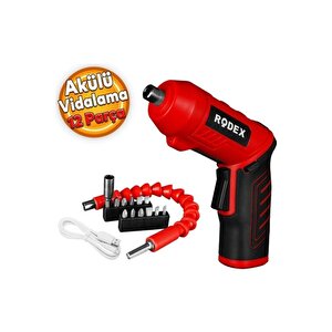 Rodex Şarjli Tornavi̇da 13 Parça Set 3.6v 1.5ah Rdx-3085