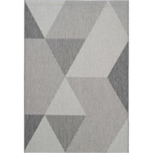 Grande 03 Gri Balkon Kilimi İnce Antre Hol Halısı Kaymaz Tabanlı Halı Yolluk Mutfak Kilimi 120x180 cm