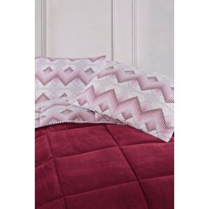 Çift Kişilik Lüx Wellsoft Yorgan Çift Taraflı Yastık Kılıflı 195x215 Cm Yorgan + Yastık Kılıfı Set