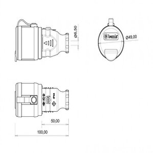 Bemi̇s Monofaze Kauçuk Ip44 Uzatma Priz Bk1-1402-2311