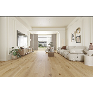 Ahşap Lamine Meşe Parke Plank Natural Standart Cilalı