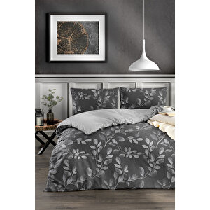 (140x200 Lastikli Çarşaflı) Çift Kişilik Nevresim Takımı, Çift Renk, Kırışmaya Dayanıklı 140x200 cm