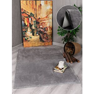 Modern Dekoratif Puffy Peluş Halı Yolluk 200x200 cm