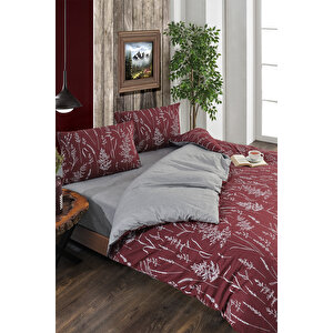 (120x200 Lastikli Çarşaflı) Tek Kişilik Nevresim Takımı , Çift Renk, Kırışmaya Dayanıklı 120x200 cm