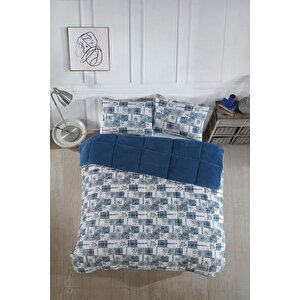 Tek Kişilik Lüx Wellsoft Yorgan Çift Taraflı Yastık Kılıflı 155x215 Cm Yorgan