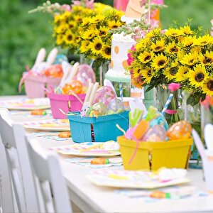 Yapay Çiçek Sunflower Ay Çiçeği Büyük Demet 12 Dallı 50cm