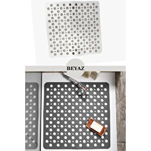 1 Adet Kaydırmaz  Duşakabin Banyo Ve Duş Paspası Kare Bubble 81 Adet Vantuzla Yapışır 54 X 54 Cm