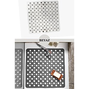 1 Adet Kaydırmaz  Duşakabin Banyo Ve Duş Paspası Kare Bubble 81 Adet Vantuzla Yapışır 54 X 54 Cm