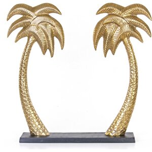 Metal Palmiye Dekor70x15x67 Cm