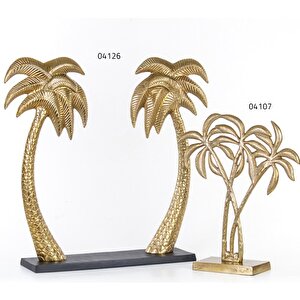 Metal Palmiye Dekor70x15x67 Cm