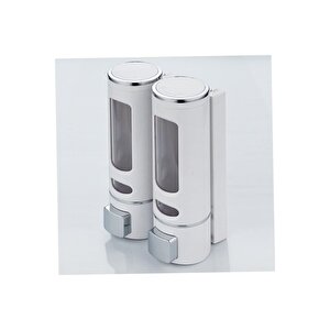 2 Adet Sıvı Sabunluk 400 Ml Duvara Monte Duş Sabun Şampuan Dispenseri Mutfak Banyo Sabunluğu