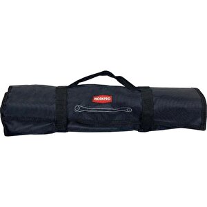 Workpro Wp202510 6-32mm 12 Parça Cr-v Profesyonel İki Ağızlı Yıldız Anahtar Takımı + Bez Taşıma Kılıfı