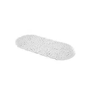 1 Adet Banyo Duş Ve Küvet Kaydırmazı Vantuzlu Paspas 34x68 Cm Beyaz Renk