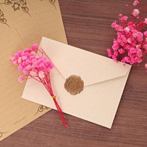 10lu Set Kuru Çiçek Doğal Pembe Koyu Cipso Şoklanmış Bozulmaz