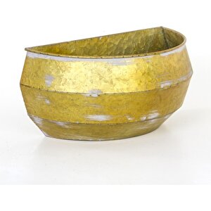 Dekoratif Metal Duvar Çiçekliği 20x40.5x18.5 Cm