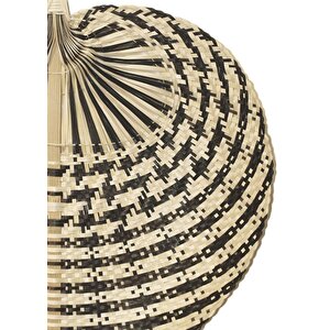 Dekoratif Bambu Duvar Dekoru Siyah 3x67x71 Cm