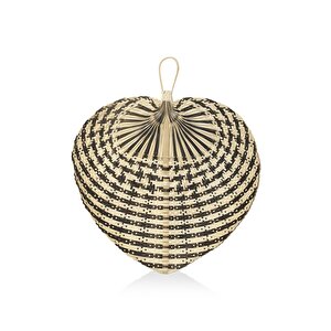 Dekoratif Bambu Duvar Dekoru Siyah 3x67x71 Cm