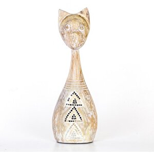 Ahşap Kedi Biblosu 17,5x8x51,5 Cm