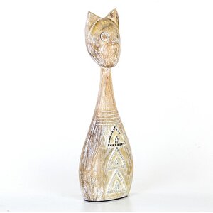 Ahşap Kedi Biblosu 17,5x8x51,5 Cm