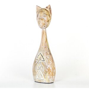 Ahşap Kedi Biblosu 17,5x8x51,5 Cm